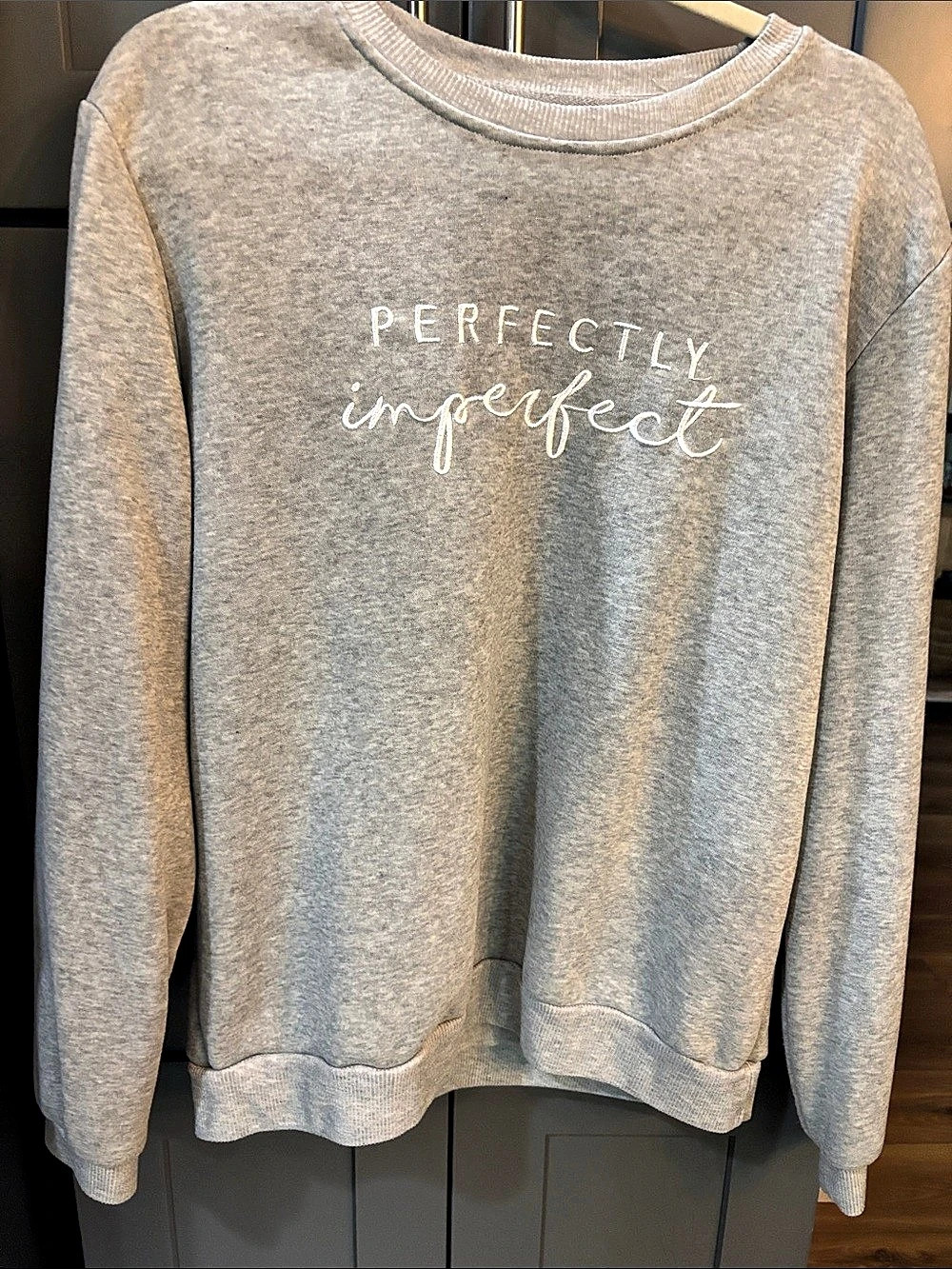 Graphic Crewneck Sweatshirt Gray Like New
